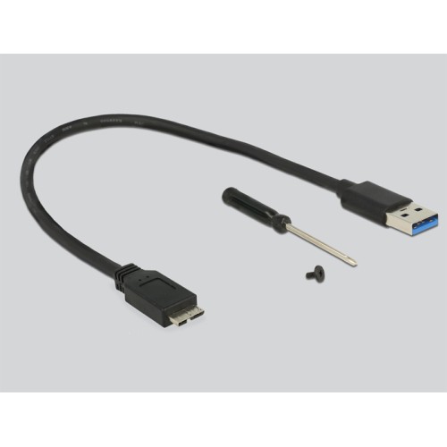 Delock External Enclosure M.2 Key B 42 mm SSD  USB 3.0 Type Micro-B female with encryption function