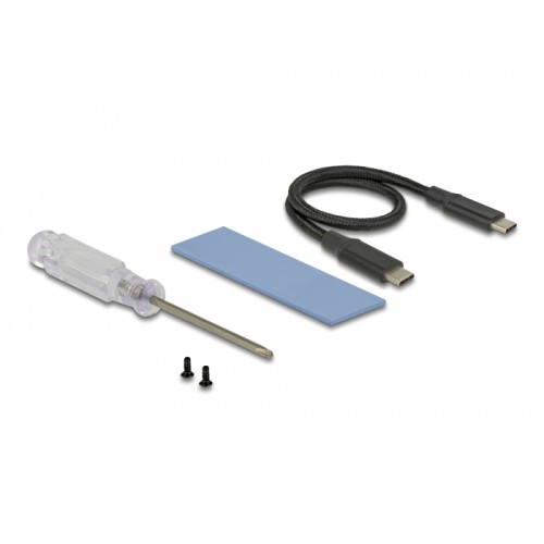 Delock External Enclosure for M.2 NVMe PCIe SSD with SuperSpeed USB 10 Gbps (USB 3.1 Gen 2) USB Type-C™ female