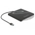 Delock External Enclosure for 5.25″ Slot-in Slim SATA Drives 9.5 / 12.7 mm to USB Type-A male black