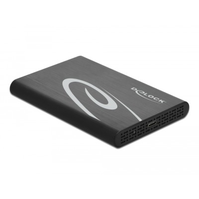 Delock External Enclosure for 2.5″ SATA HDD / SSD with SuperSpeed USB 10 Gbps (USB 3.1 Gen 2)