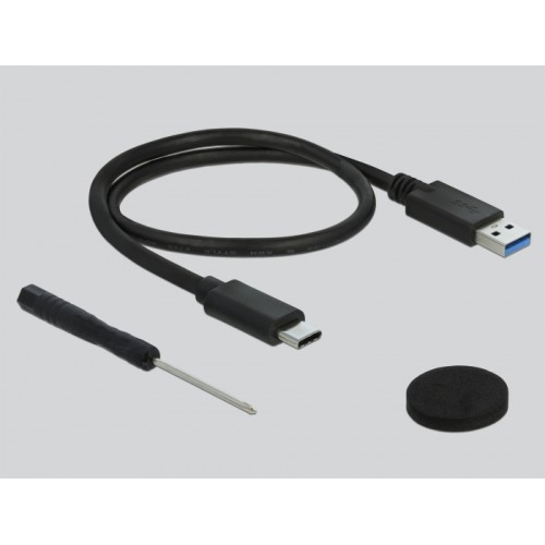 Delock External Enclosure for 2.5″ SATA HDD / SSD with SuperSpeed USB 10 Gbps (USB 3.1 Gen 2)