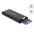 Delock External Enclosure for M.2 NVMe PCIe SSD with SuperSpeed USB 10 Gbps (USB 3.1 Gen 2) USB Type-C™ female