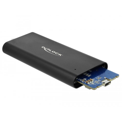 Delock External Enclosure for M.2 NVMe PCIe SSD with SuperSpeed USB 10 Gbps (USB 3.1 Gen 2) USB Type-C™ female