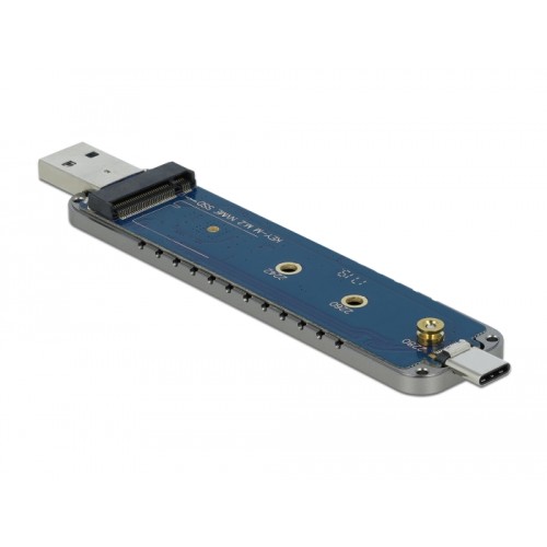 Delock External Enclosure for M.2 NVME PCIe SSD with USB Type-C™ and Type-A male