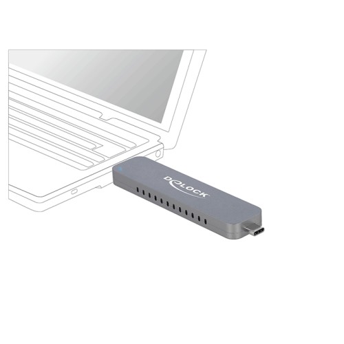 Delock External Enclosure for M.2 NVME PCIe SSD with USB Type-C™ and Type-A male