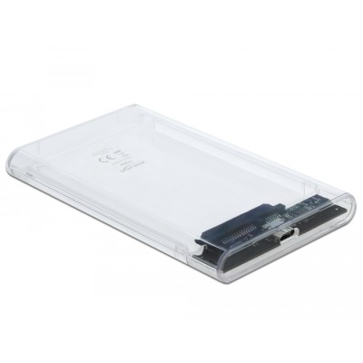Delock External Enclosure for 2.5″ SATA HDD / SSD with SuperSpeed USB 10 Gbps (USB 3.1 Gen 2)