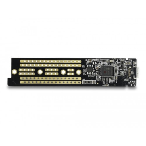 Delock External Enclosure for M.2 NVME PCIe SSD with USB Type-C™ female transparent