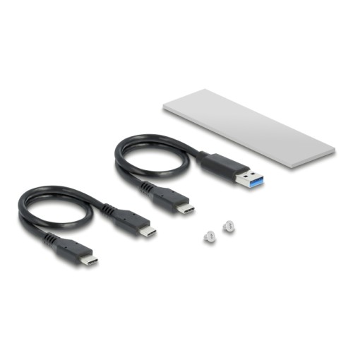 Delock External Enclosure for M.2 NVMe PCIe SSD with SuperSpeed USB 10 Gbps (USB 3.2 Gen 2) USB Type-C™ female