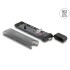 Delock External USB Type-C™ Combo Enclosure for M.2 NVMe PCIe or SATA SSD - tool free