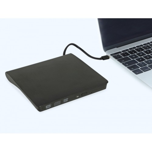 Delock External Enclosure for 5.25″ Slim SATA Drives 12.7 mm to SuperSpeed USB 5 Gbps Type-A male