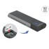 Delock External USB Type-C™ Combo Enclosure for M.2 NVMe PCIe or SATA SSD - tool free