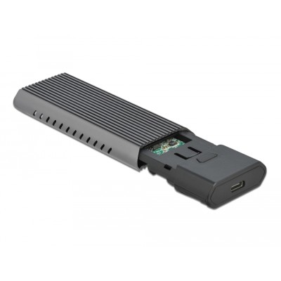 Delock External USB Type-C™ Combo Enclosure for M.2 NVMe PCIe or SATA SSD - tool free 2