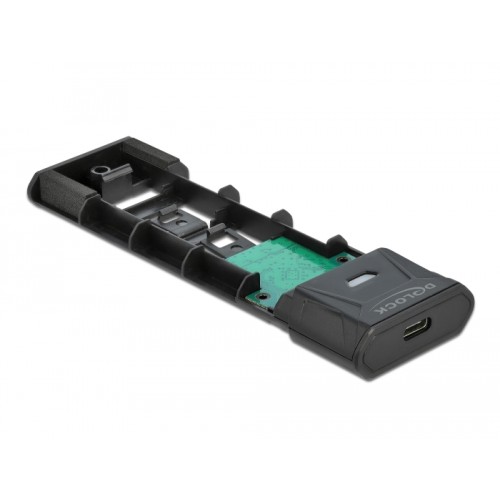 Delock External USB Type-C™ Combo Enclosure for M.2 NVMe PCIe or SATA SSD - tool free