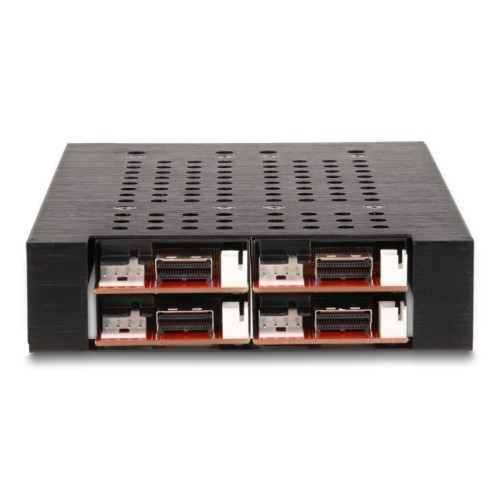 Delock 3.5″ Mobile Rack for 4 x M.2 NVMe SSD with Slim SAS SFF-8654 connector