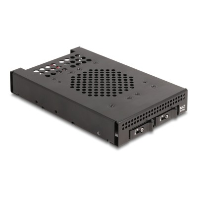 Delock 3.5″ Mobile Rack for 2 x M.2 NVMe SSD with Slim SAS SFF-8654 connector 2