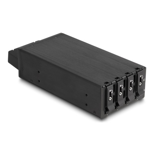 Delock Slim Bay Mobile Rack for 4 x M.2 NVMe SSD with Slim SAS SFF-8654 connector