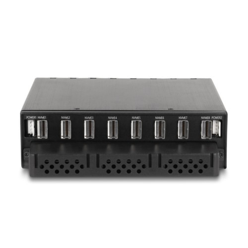 Delock 5.25″ Mobile Rack for 8 x M.2 NVMe SSD with Slim SAS SFF-8654 connector