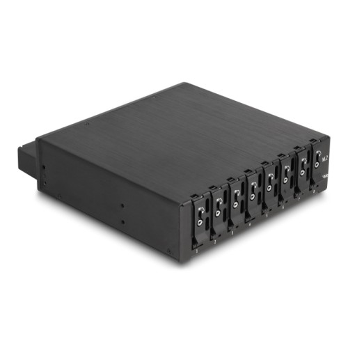 Delock 5.25″ Mobile Rack for 8 x M.2 NVMe SSD with Slim SAS SFF-8654 connector