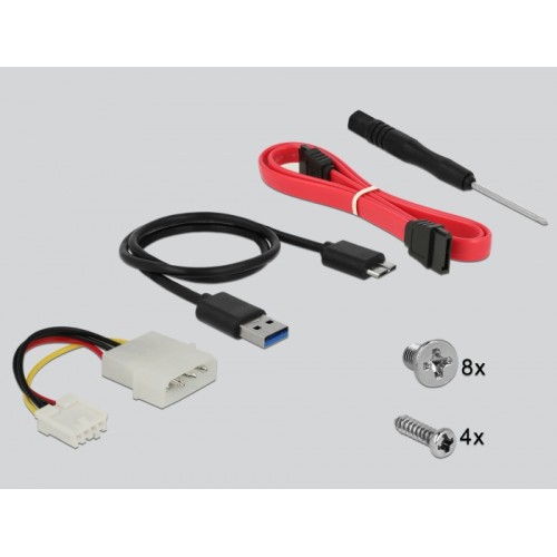 Delock 3.5″ / 5.25″ Mobile Rack for 2.5″ SATA hard drives and SSDs