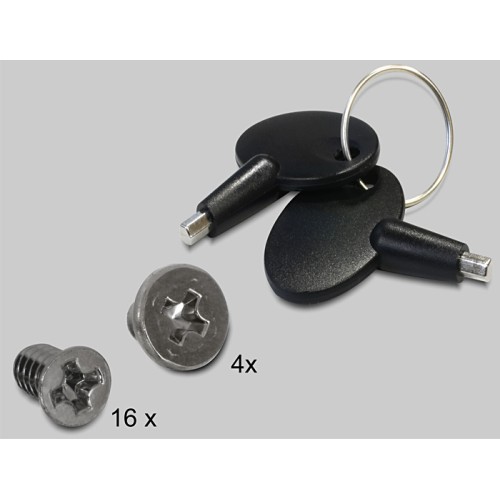 Delock 5.25″ Mobile Rack for 4 x 2.5″ SATA HDD / SSD