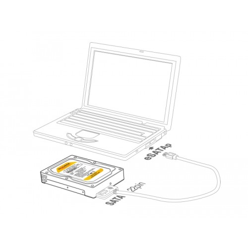 Delock 3.5″ Mobile Rack for 1 x 2.5″ SATA HDD / SSD