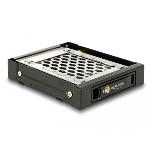 Delock 3.5″ Mobile Rack for 1 x 2.5″ SATA / SAS HDD / SSD with vibration protection