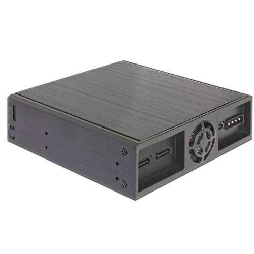 Delock 5.25″ Mobile Rack for 1 x 5.25″ Slim Drive + 2 x 2.5″ SATA HDD / SSD