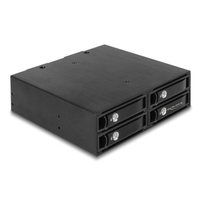 Delock 5.25″ Mobile Rack for 4 x 2.5″ SATA / SAS HDD / SSD 12 Gb/s