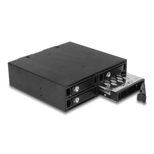 Delock 5.25″ Mobile Rack for 4 x 2.5″ SATA / SAS HDD / SSD 12 Gb/s