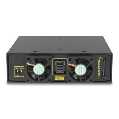 Delock 5.25″ Mobile Rack for 4 x 2.5″ SATA / SAS HDD / SSD 12 Gb/s