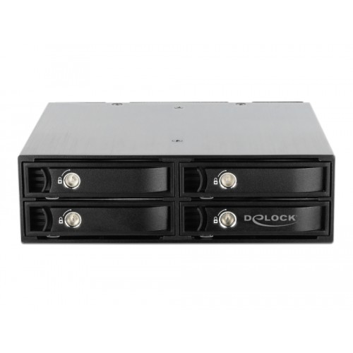 Delock 5.25″ Mobile Rack for 4 x 2.5″ U.2 NVMe SSD with lockable Trays