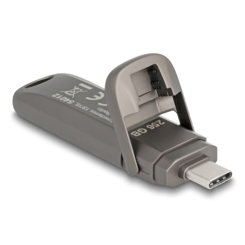 Delock USB 20 Gbps USB-C™ Memory Stick 256 GB, Read Speed: 1980 MB/s - Metal Housing