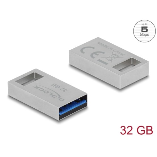 Delock USB 3.2 Gen 1 Memory Stick 32 GB - Metal Housing