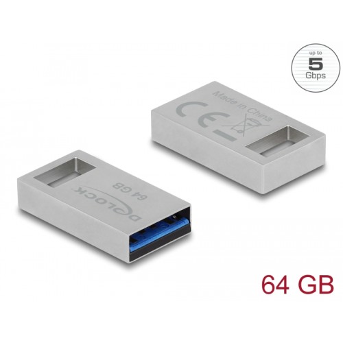 Delock USB 3.2 Gen 1 Memory Stick 64 GB - Metal Housing