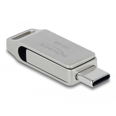 Delock USB 3.2 Gen 1 USB-C™ + Type-A Memory Stick 128 GB - Metal Housing 2