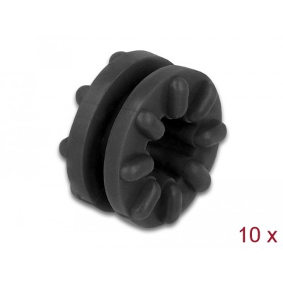 Delock Anti vibration grommet black 10 pieces