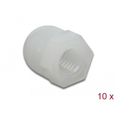 Delock Protective cap hexagon with inside thread for screw M6 natural 10 pieces