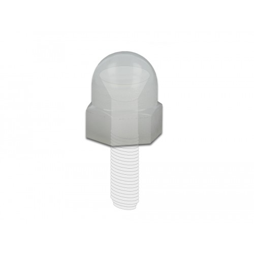 Delock Protective cap hexagon with inside thread for screw M6 natural 10 pieces