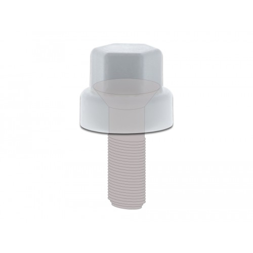 Delock Protective cap hexagon for screw M6 white 10 pieces