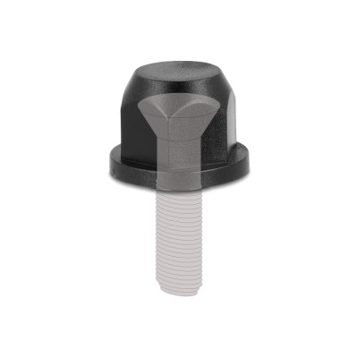 Delock M12 thread protection cap black 2 pieces 2