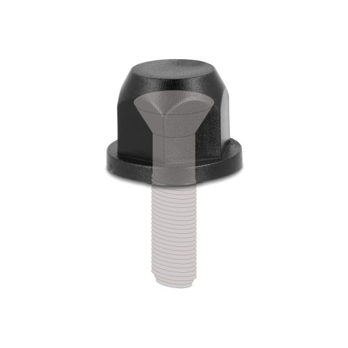 Delock M12 thread protection cap black 2 pieces