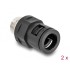 Delock Conduit Fitting with brass external thread M16 black 2 pieces