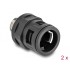 Delock Conduit Fitting with brass external thread M20 black 2 pieces