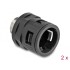 Delock Conduit Fitting with brass external thread M25 black 2 pieces