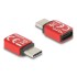 Delock USB Data Blocker USB Type-C™ male to USB Type-C™ female 240 W