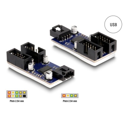 Delock USB 2.0 pin header male Hub 2 Port