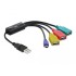 Delock USB 2.0 external 4 port Cable Hub