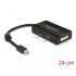 Delock Adapter mini DisplayPort 1.1 male  DisplayPort / HDMI / DVI female Passive black