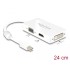 Delock Adapter mini DisplayPort 1.1 male  VGA / HDMI / DVI female Passive white