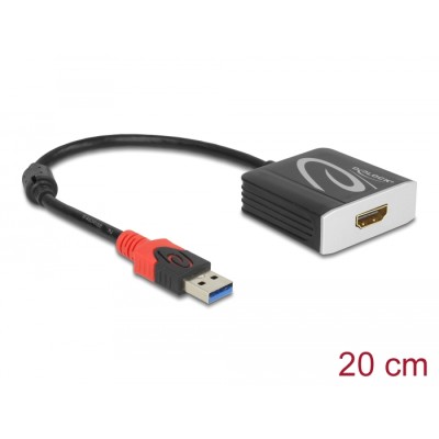 Delock Adapter SuperSpeed USB 5 Gbps Type-A male to HDMI female